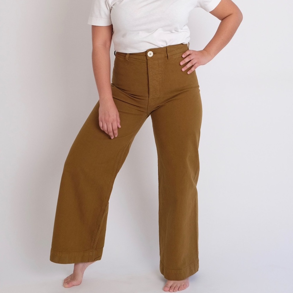 JESSE KAMM NWT Sailor Pants size 4 Tobacco